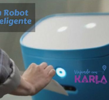 El robot inteligente que se encarga de las maletas de los pasajeros